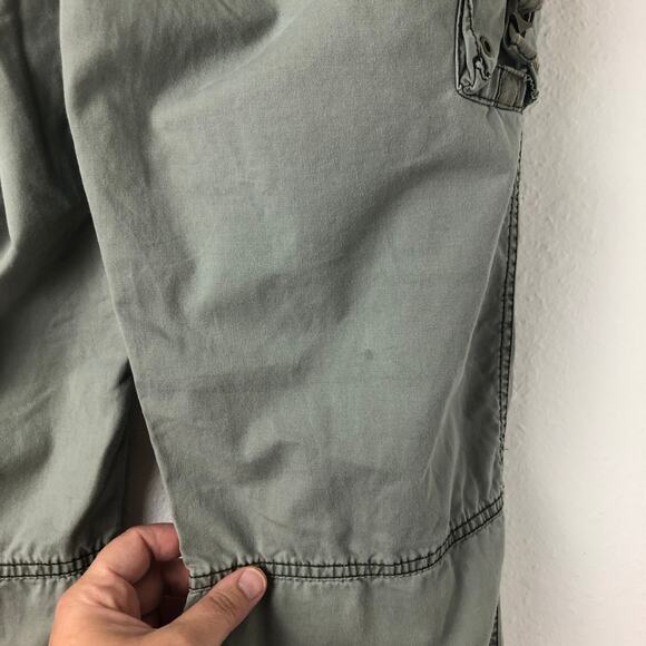 VTG NOBO No Boundaries Khaki Green Cargo Pants Sz 15 y2k 00s Utility Gorpcore - Picture 4 of 10